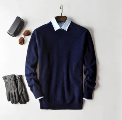 Men's Cashmere Sweater | Crew Neck Pullover Knit 2