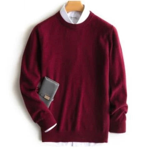Men's Cashmere Sweater | Crew Neck Pullover Knit 3