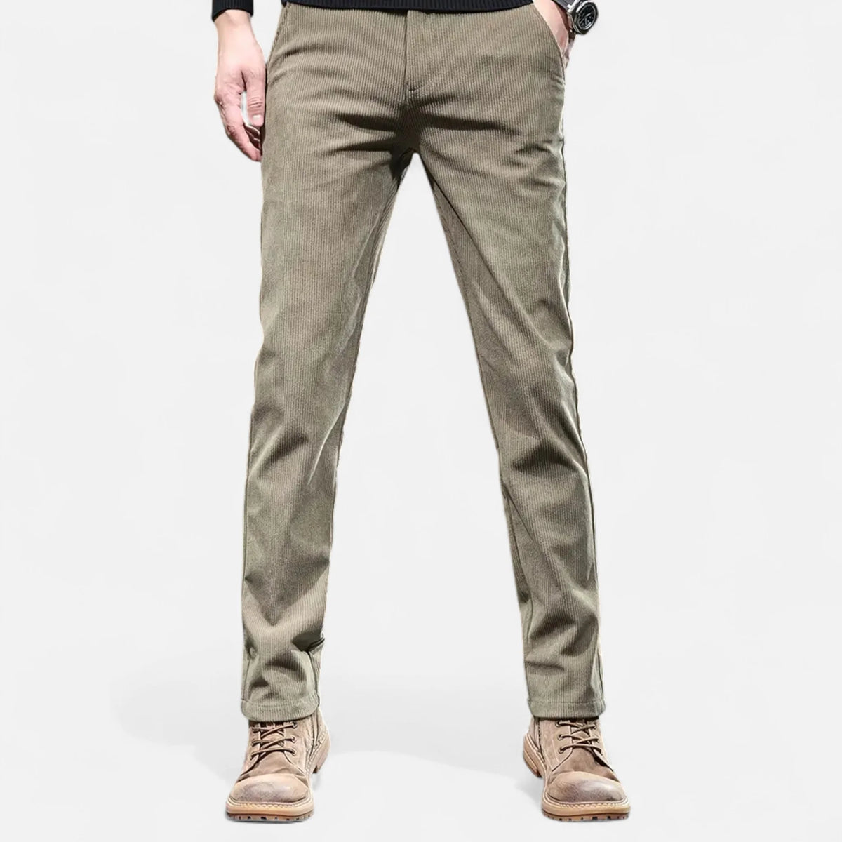 Men's Chenille Trousers | Warm Straight-Leg Autumn Winter 0