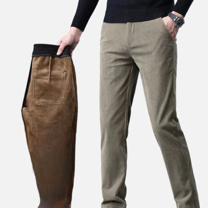 Men's Chenille Trousers | Warm Straight-Leg Autumn Winter 4
