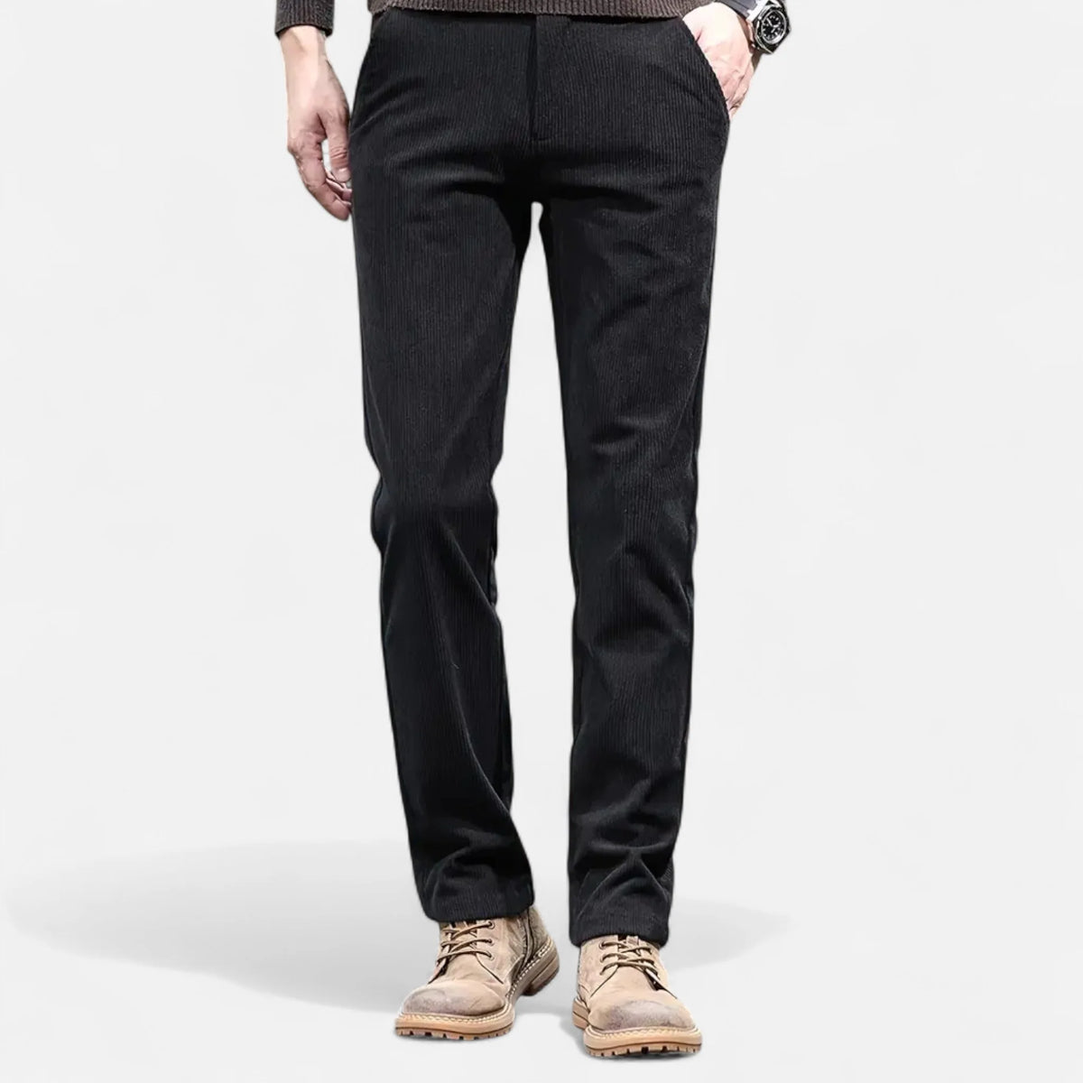 Men's Chenille Trousers | Warm Straight-Leg Autumn Winter 5