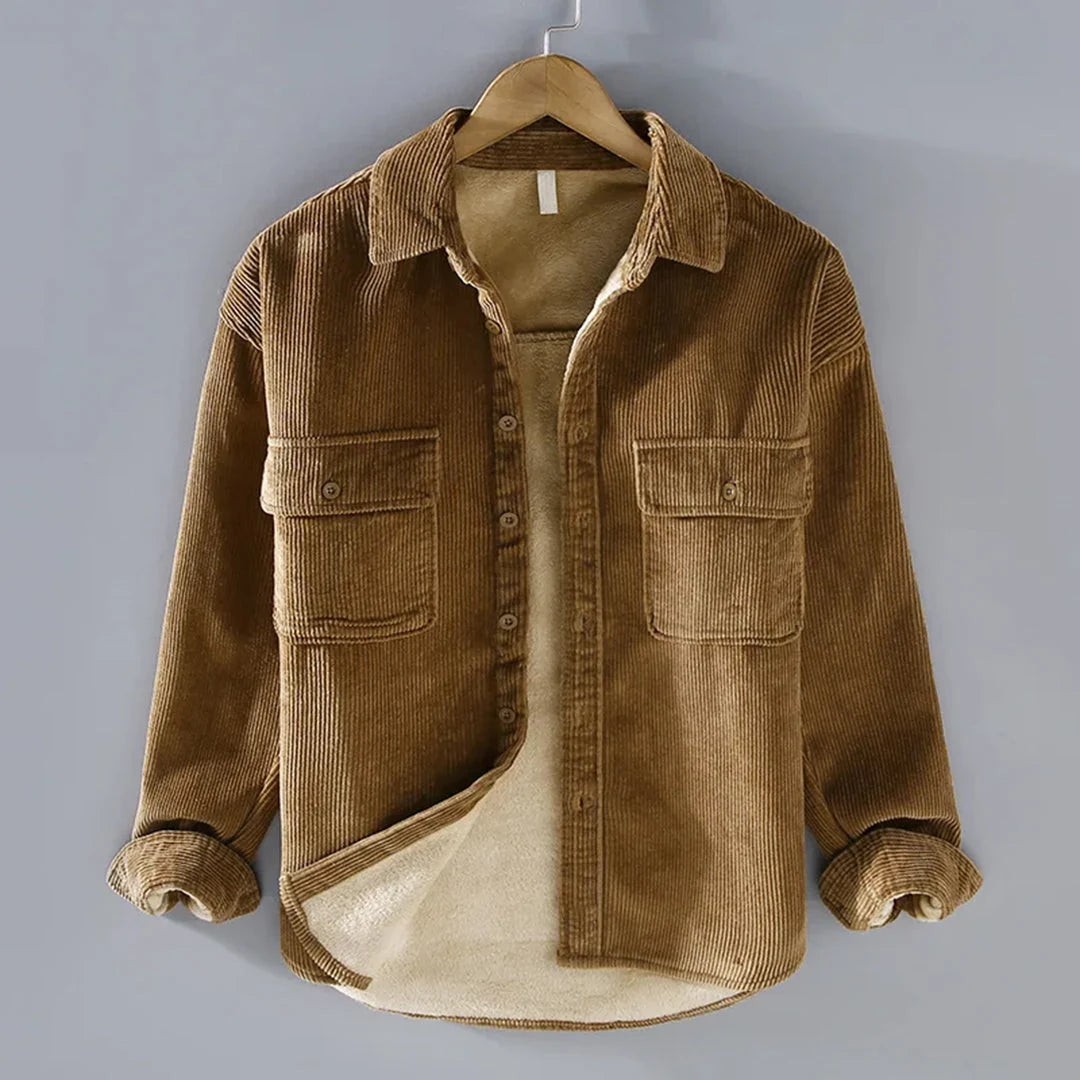 Men's Corduroy Overshirt Jacket | Men's Winter Jacket 0