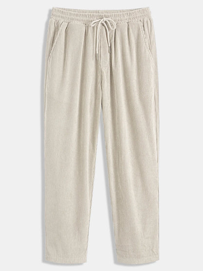 Men's Corduroy Shirt Set | Casual Straight-Leg Trousers 5