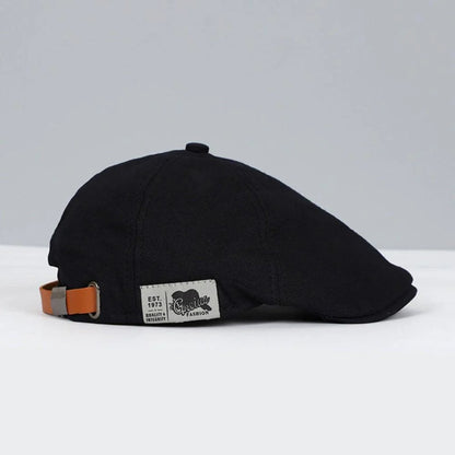 Men's Cotton Flat Cap | Classic Newsboy Hat 0