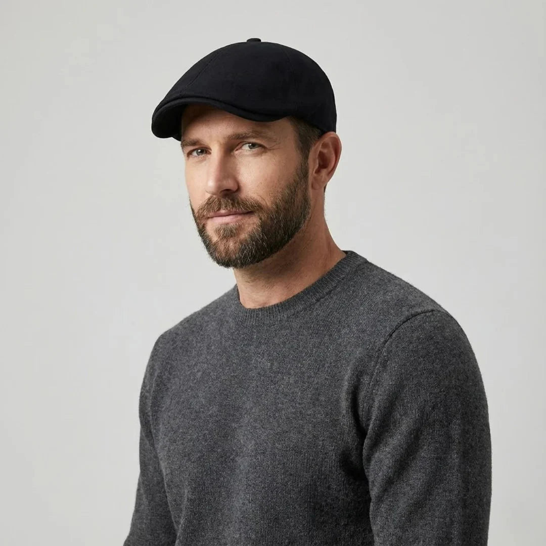 Men's Cotton Flat Cap | Classic Newsboy Hat 1