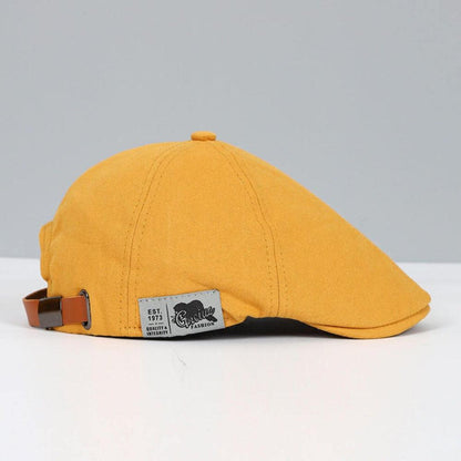 Men's Cotton Flat Cap | Classic Newsboy Hat 4