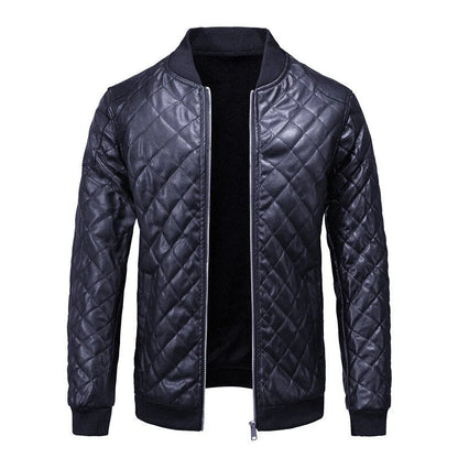 Men's Diamond Quilted Bomber Jacket | Men's Winter Jacket 0