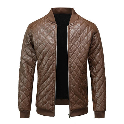 Men's Diamond Quilted Bomber Jacket | Men's Winter Jacket 1