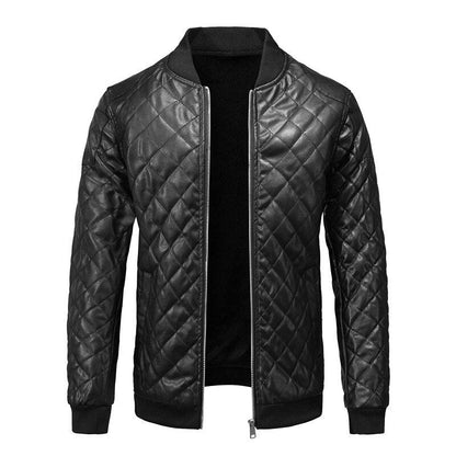 Men's Diamond Quilted Bomber Jacket | Men's Winter Jacket 2