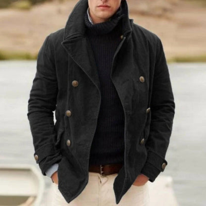 Men's Double-Breasted Peacoat | Stylish Winter Coat 0