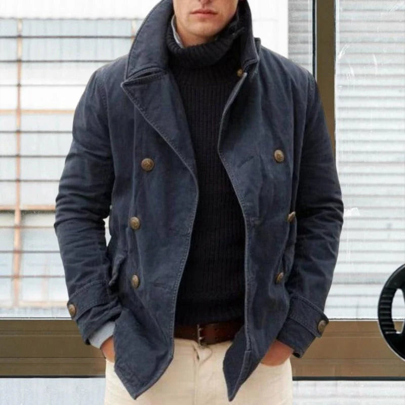 Men's Double-Breasted Peacoat | Stylish Winter Coat 1