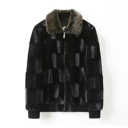 Men's Faux-Fur Winter Jacket | Casual Zip-Up Coat 0