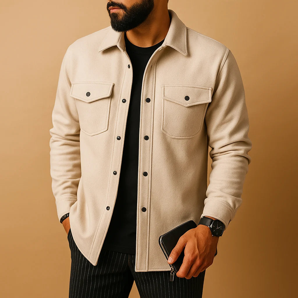 Men's Flannel Shirt | Warm Long-Sleeve Relaxed Fit 0