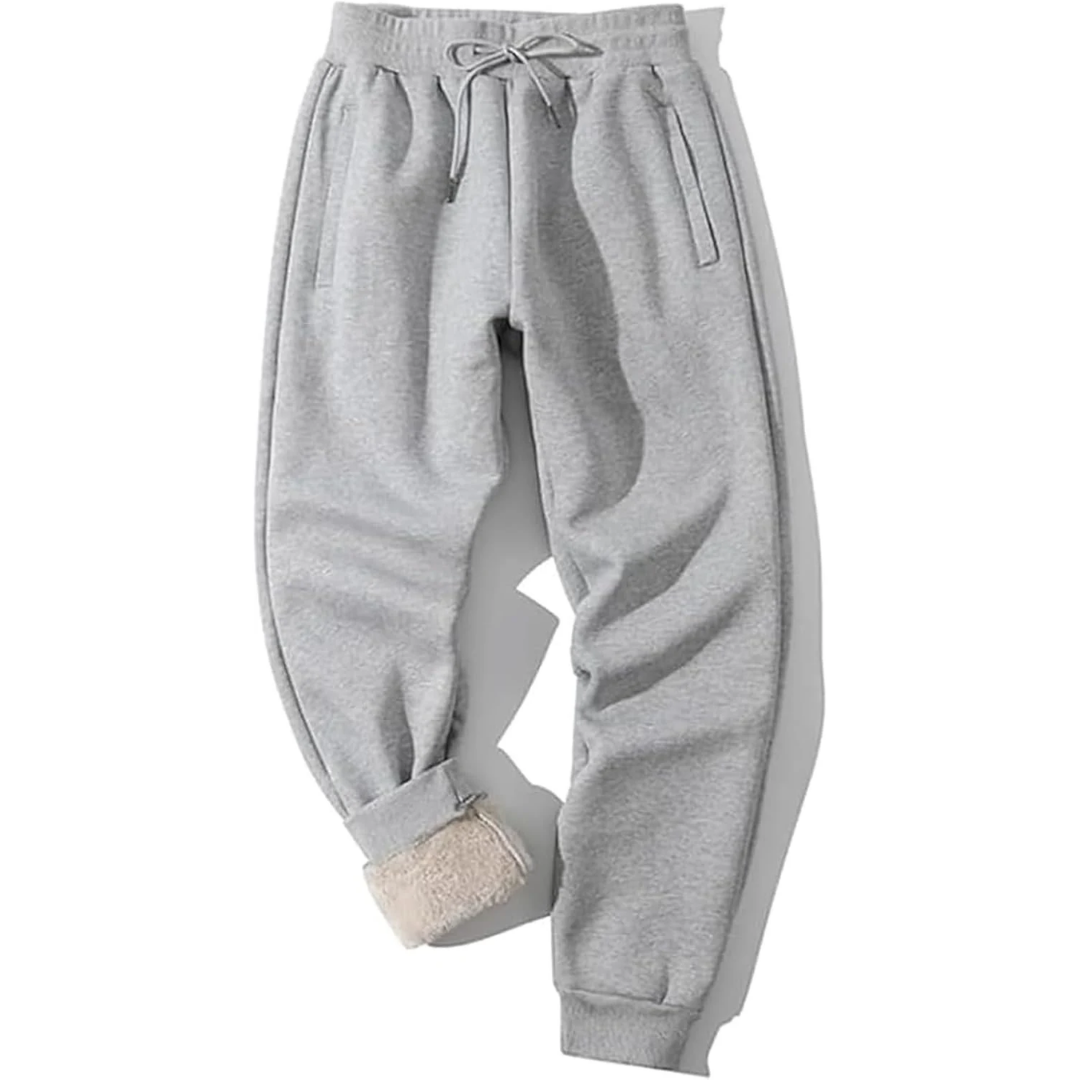 Men's Fleece-Lined Joggers | Thermal Sweatpants Relaxed Fit 2