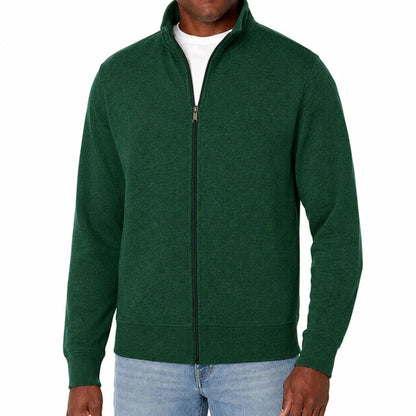 Men's Full Zip Cotton Blend Sweatshirt | Casual Athletic Jacket 6
