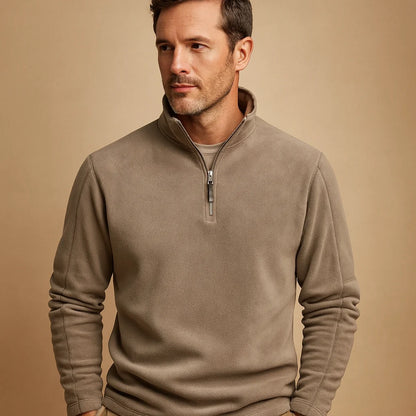 Men's Half-Zip Fleece Pullover | Soft Long-Sleeve Sweatshirt 1