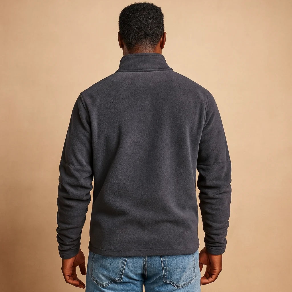 Men's Half-Zip Fleece Pullover | Soft Long-Sleeve Sweatshirt 3