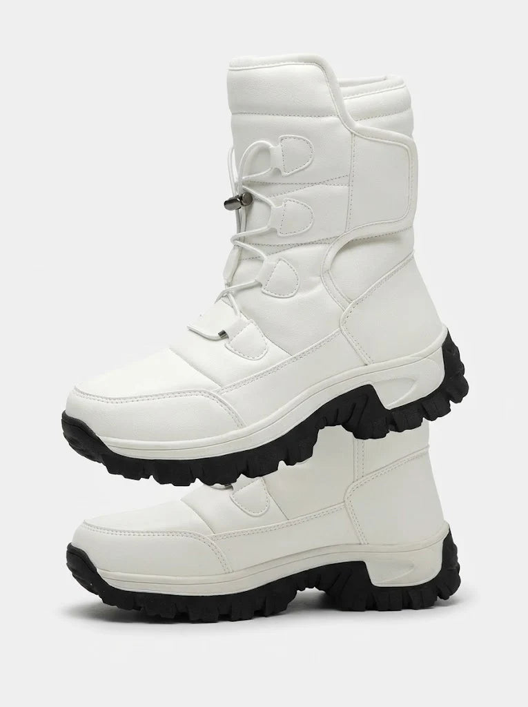 Men's High-Top Snow Boots Plush-Lined Winter Outdoor 2