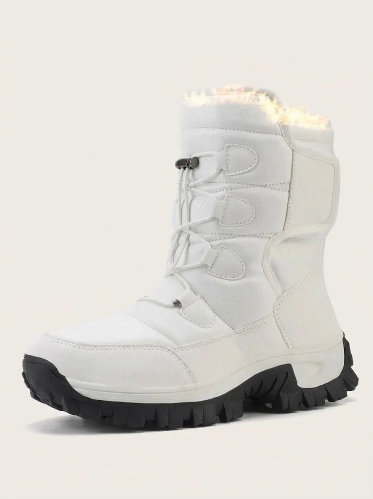 Men's High-Top Snow Boots Plush-Lined Winter Outdoor 3