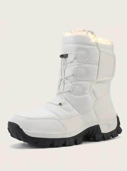 Men's High-Top Snow Boots Plush-Lined Winter Outdoor 3