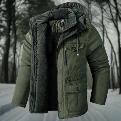 Men's Hooded Padded Utility Parka Jacket | Insulated Winter Coat 2