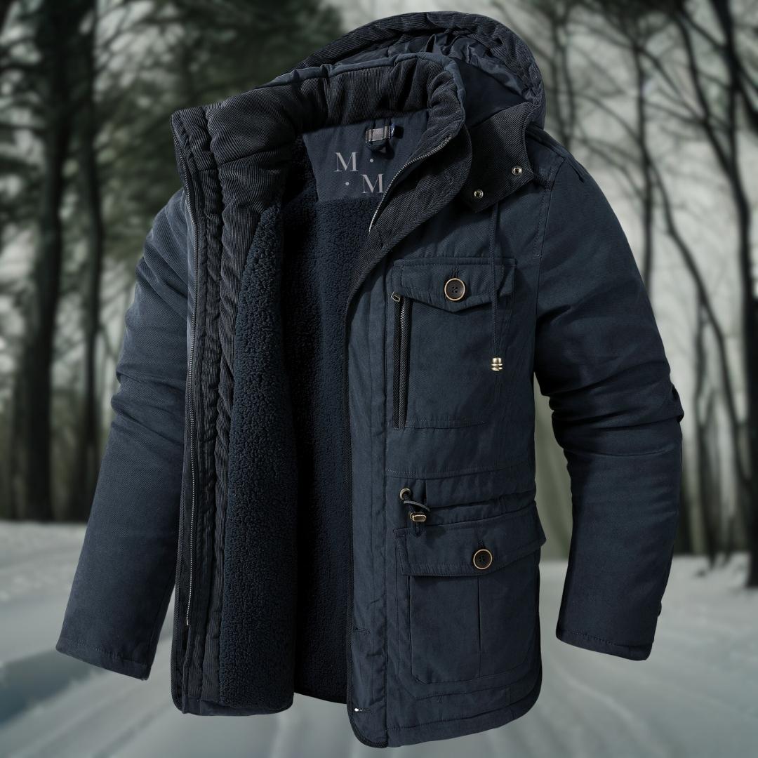Men's Hooded Padded Utility Parka Jacket | Insulated Winter Coat 3