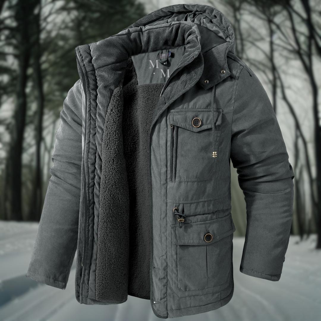 Men's Hooded Padded Utility Parka Jacket | Insulated Winter Coat 4