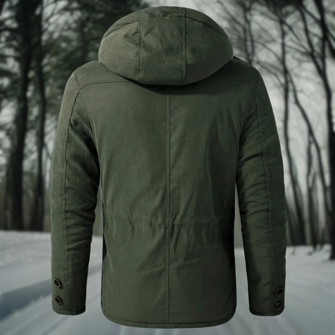 Men's Hooded Padded Utility Parka Jacket | Insulated Winter Coat 7