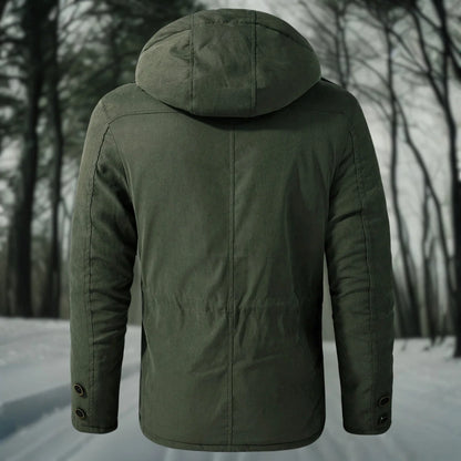 Men's Hooded Padded Utility Parka Jacket | Insulated Winter Coat 7