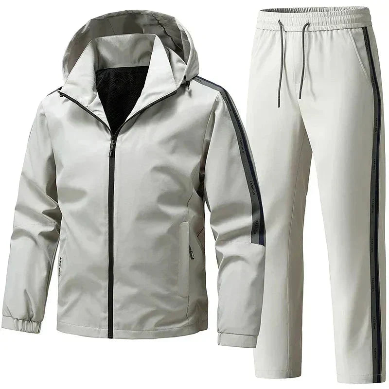 Men's Hooded Tracksuit Set Black | Men's Tracksuit Two-Piece 2