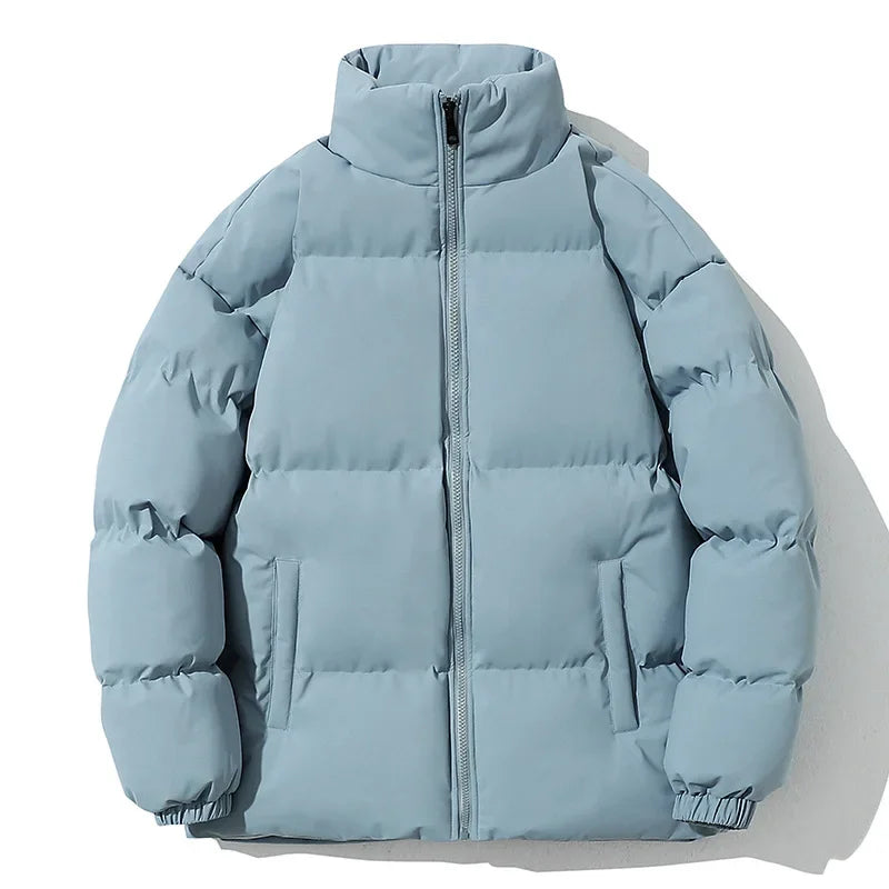 Men's Insulated Puffer Jacket Stand-Collar Zip-Up 2