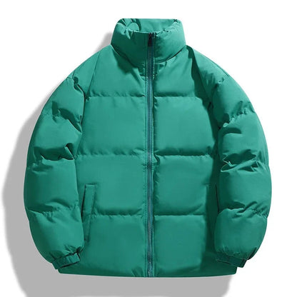 Men's Insulated Puffer Jacket Stand-Collar Zip-Up 3