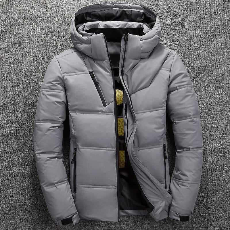 Men's Insulated Puffer Jacket with Detachable Hood | Men's Winter Jacket 0