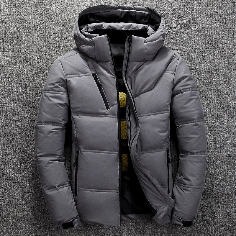 Men's Insulated Puffer Jacket with Detachable Hood | Men's Winter Jacket 2