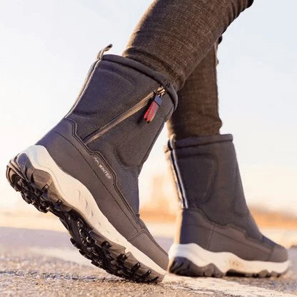 Men's Insulated Winter Boots | Warm Non-Slip Side-Zip Footwear 1