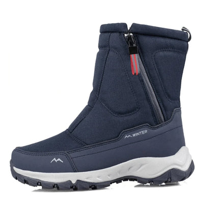 Men's Insulated Winter Boots | Warm Non-Slip Side-Zip Footwear 2