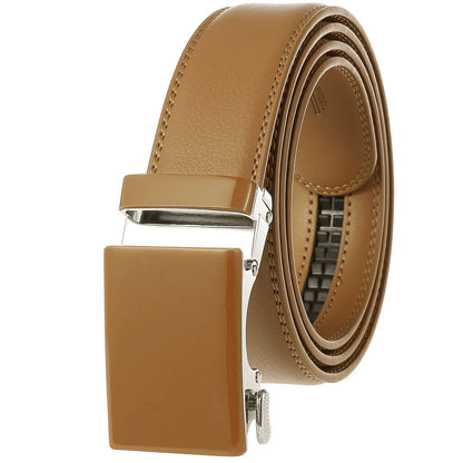 Men's Leather Belt | Automatic Buckle Adjustable Strap 3