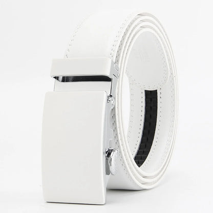 Men's Leather Belt | Automatic Buckle Adjustable Strap 5