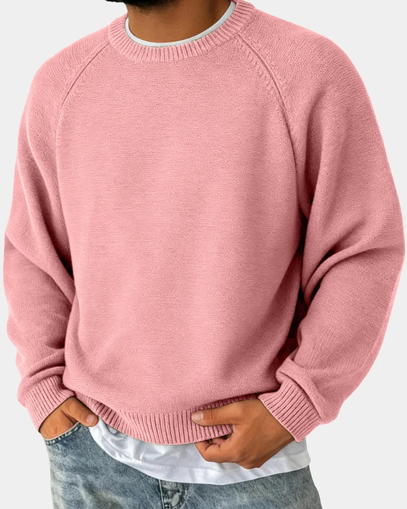 Men's Lightweight Crew-Neck Sweater | Long Sleeve Knit Pullover 6