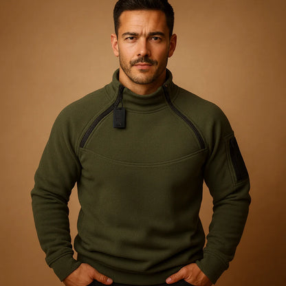 Men's Lightweight High-Neck Pullover | Casual Regular Fit Top 4