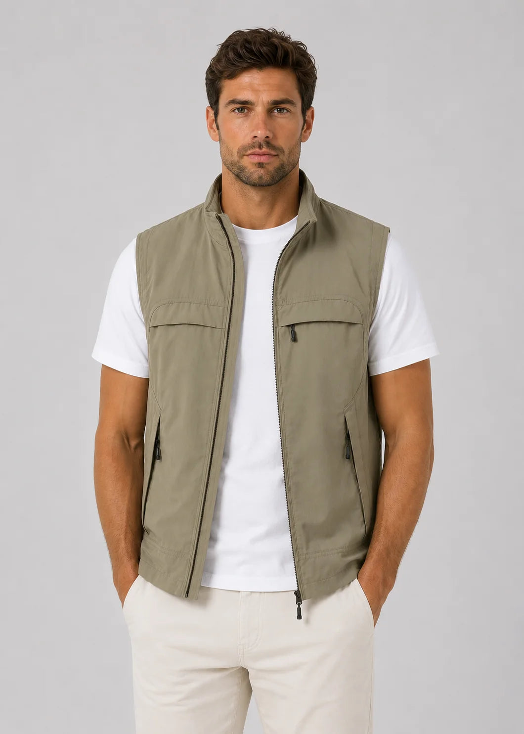 Men's Lightweight Insulated Nylon Bodywarmer Vest 1