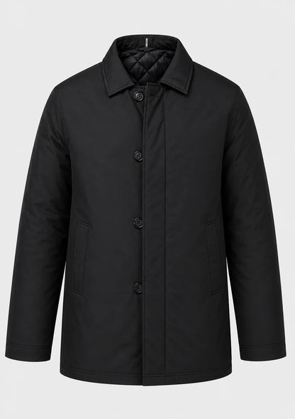 Men's Lightweight Mac Coat | Point Collar Button Up 4