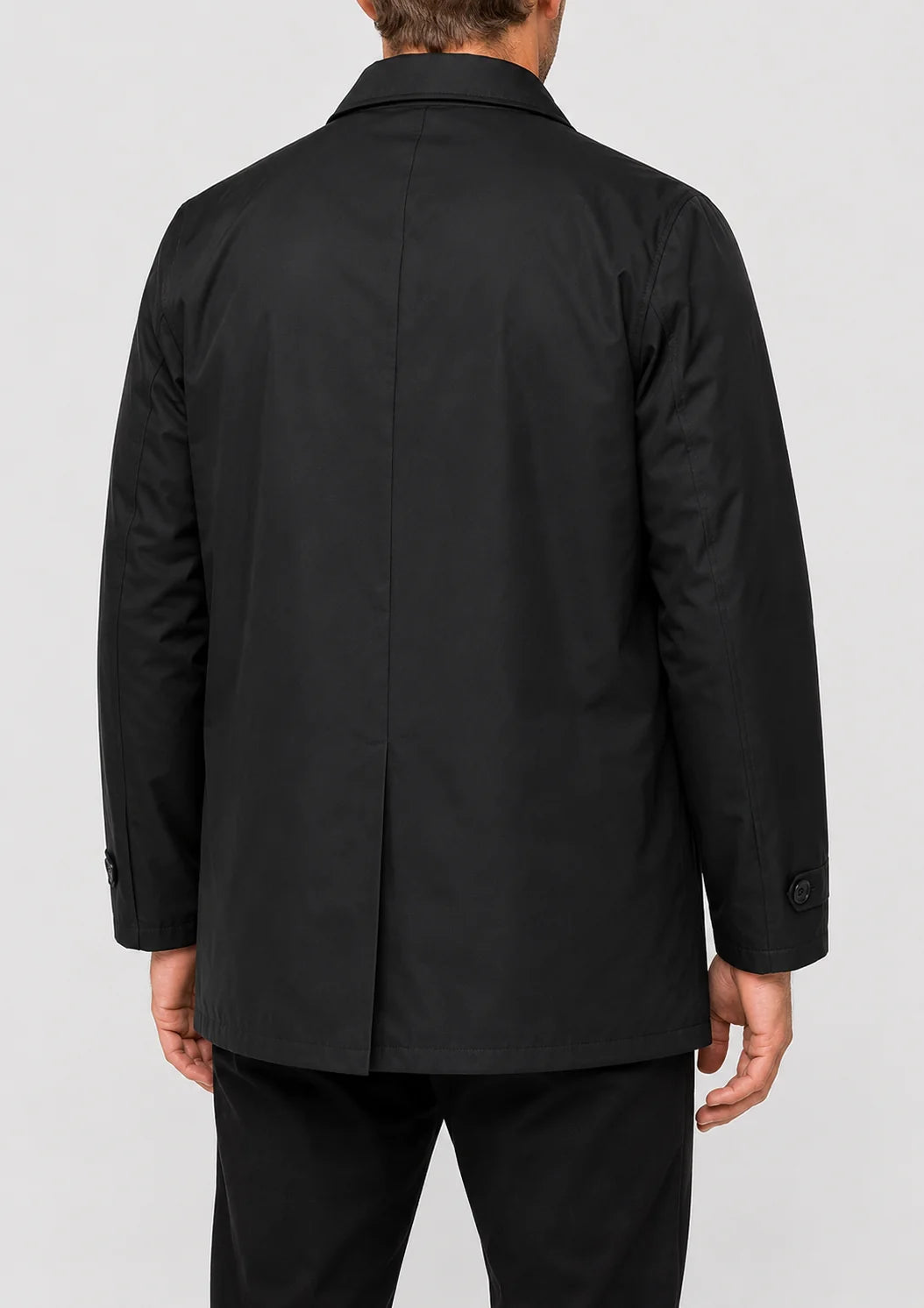 Men's Lightweight Mac Coat | Point Collar Button Up 5