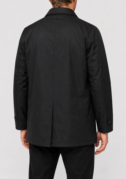 Men's Lightweight Mac Coat | Point Collar Button Up 5