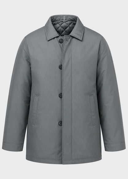 Men's Lightweight Mac Coat | Point Collar Button Up 6