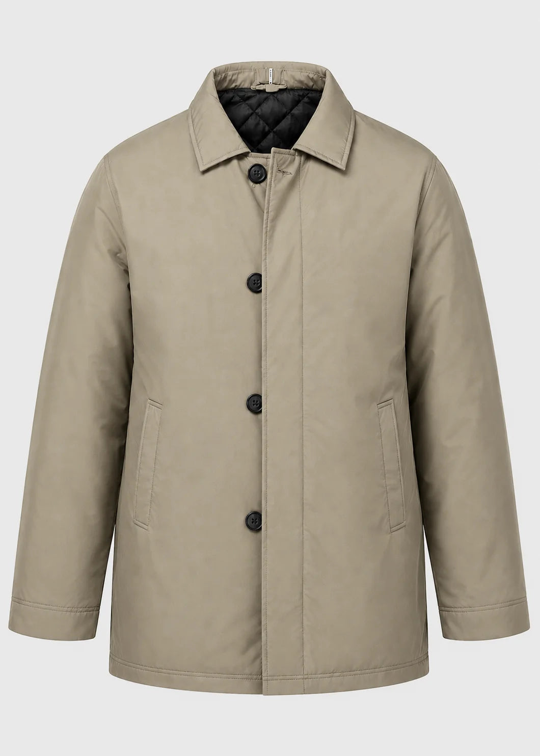 Men's Lightweight Mac Coat | Point Collar Button Up 7