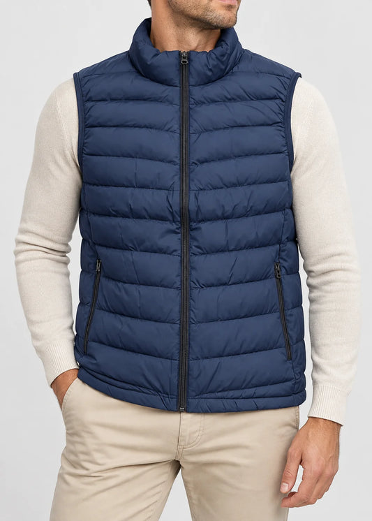 Men's Lightweight Quilted Gilet | Insulated Sleeveless Vest 0