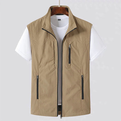 Men's Lightweight Utility Gilet Vest | Casual Sleeveless Jacket 2