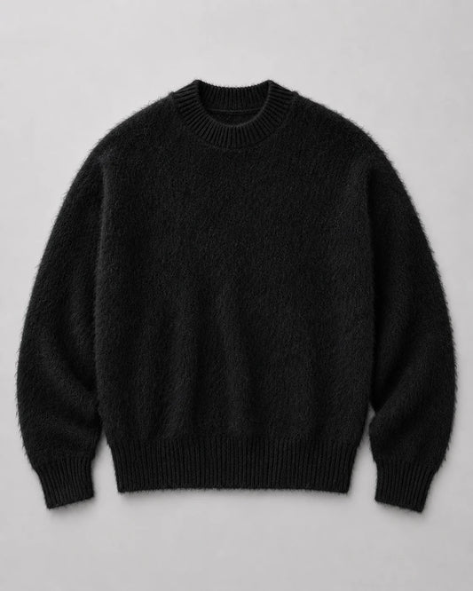 Men's Long Chunky Knit Sweater | Warm Casual Pullover 0
