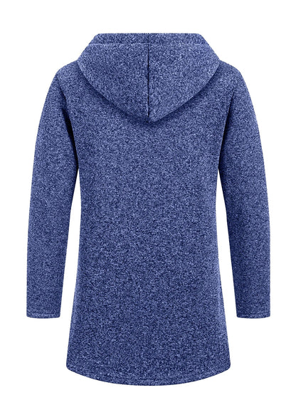 Men's Longline Zip-Up Hoodie | Relaxed Fit Sweatshirt 7